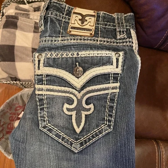 Rock Revival Dark Blue Slim Jeans great condition - Picture 4 of 6